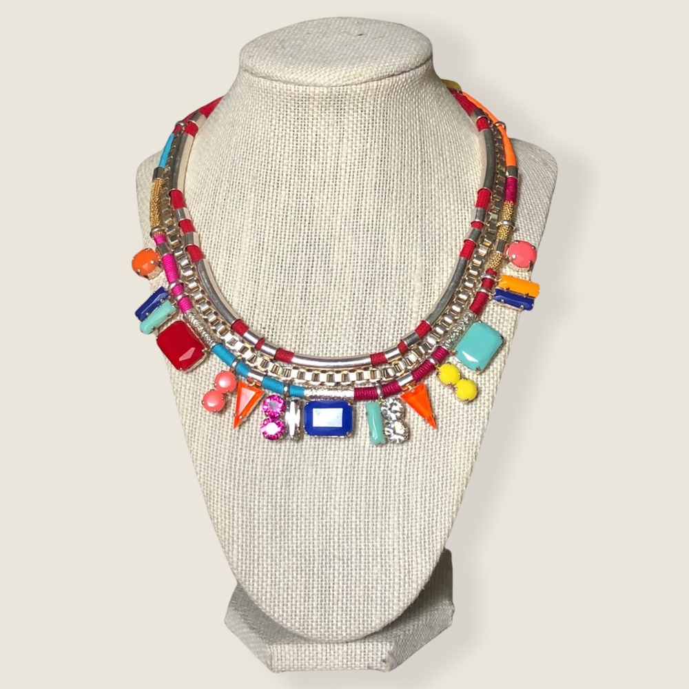 Gorgeous Multicolor Gemstone Fashion Necklace
